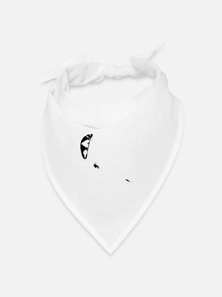 Gleitschirm Schlepp - Bandana Dreieckstuch - Weiß