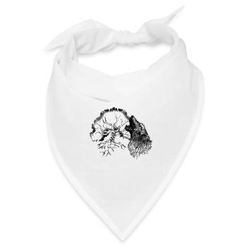 Celtic Irland Wikinger Keltisch Knoten Muster Baum - Bandana Dreieckstuch - Weiß - Vorne