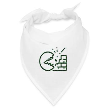 Hacker-Symbole - Bandana Dreieckstuch - Weiß - Vorne