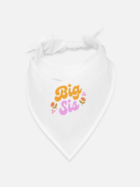Big sis - Bandana Dreieckstuch - Weiß