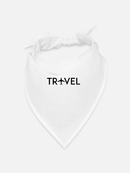 Travel - Bandana Dreieckstuch - Weiß