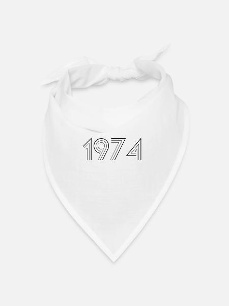 1974 - Bandana Dreieckstuch - Weiß