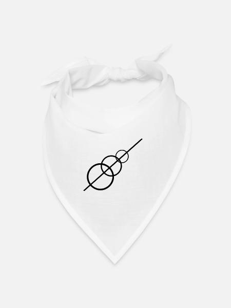 Lichtaufstieg - Bandana Dreieckstuch - Weiß