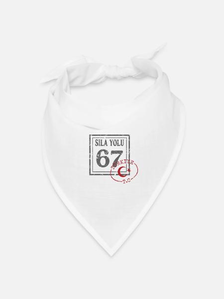 Zonguldak - Bandana Dreieckstuch - Weiß
