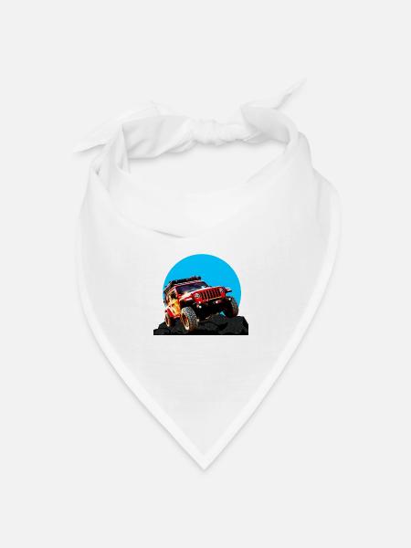 GELÄNDEWAGEN - Bandana Dreieckstuch - Weiß