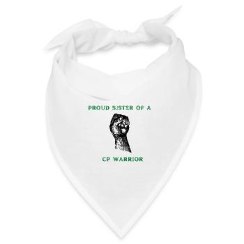 Stolze Schwester - Bandana Dreieckstuch - Weiß - Vorne