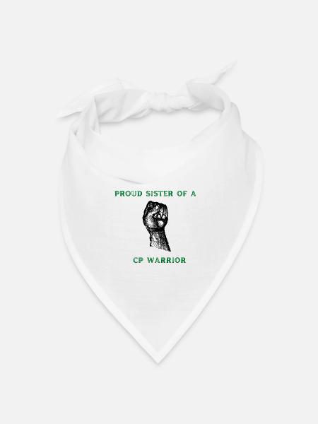 Stolze Schwester - Bandana Dreieckstuch - Weiß