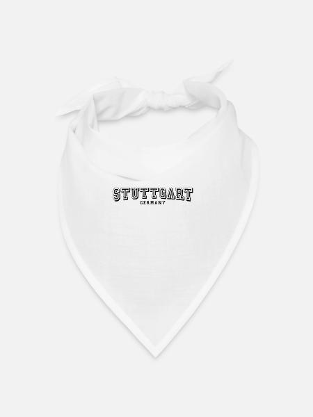 Stuttgart - Bandana Dreieckstuch - Weiß