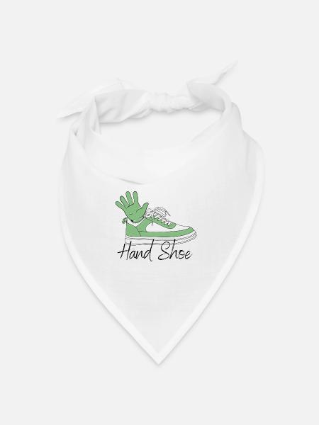 Handschuh - Hand Shoe - Bandana Dreieckstuch - Weiß