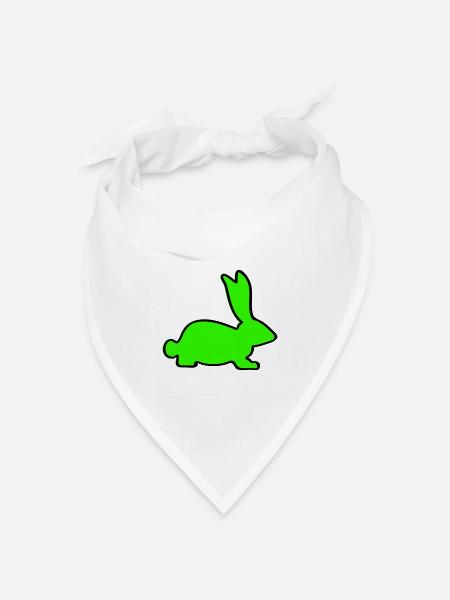rabbit - Bandana Dreieckstuch - Weiß