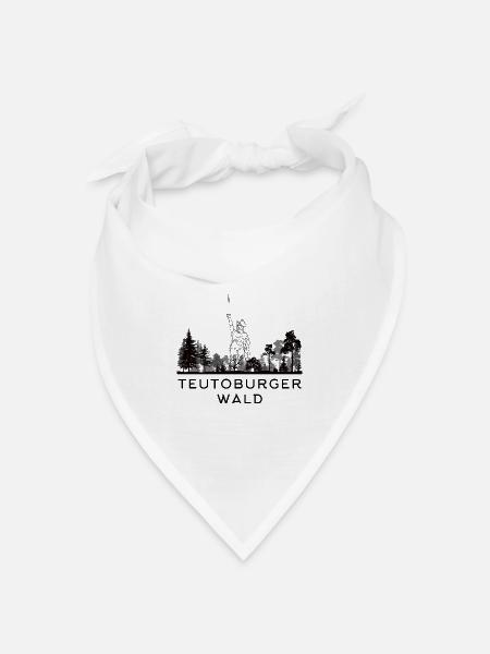 Teutoburger Wald - Bandana Dreieckstuch - Weiß