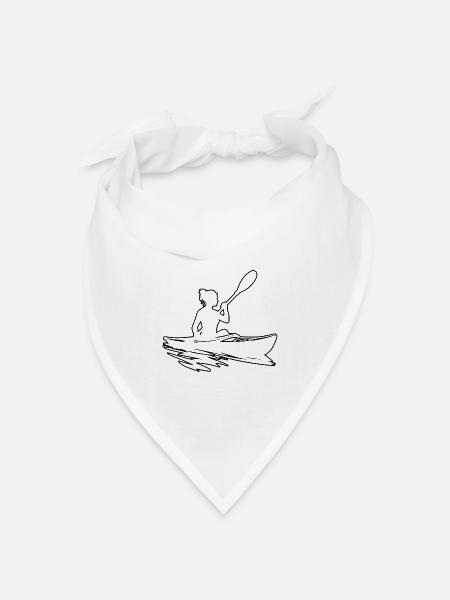 Kajakfahren Kayak Herren Kajak Kanu Damen - Bandana Dreieckstuch - Weiß