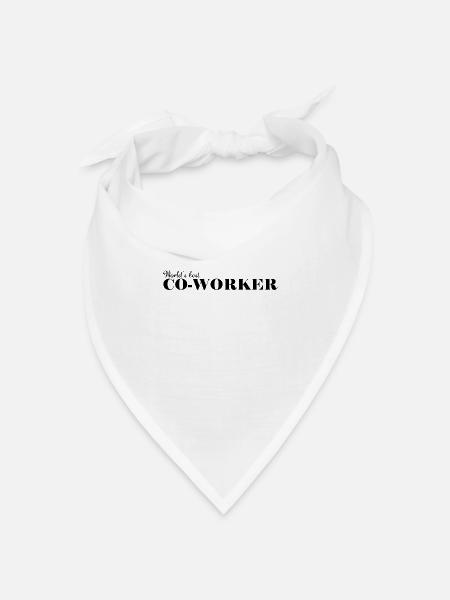 Der beste Kollege der Welt - Bandana Dreieckstuch - Weiß