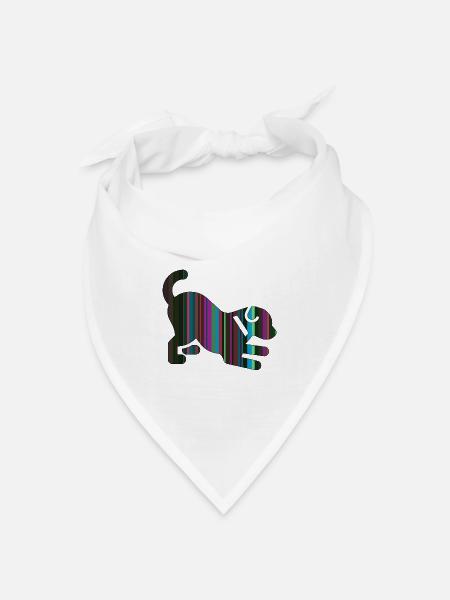Welpe - Bandana Dreieckstuch - Weiß