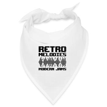 Chiptune Music Lover Groove zu den Bleeps und Bloo - Bandana Dreieckstuch - Weiß - Vorne
