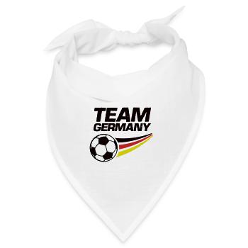 team germany soccer fußball - Bandana Dreieckstuch - Weiß - Vorne