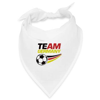 team germany soccer fußball - Bandana Dreieckstuch - Weiß - Vorne