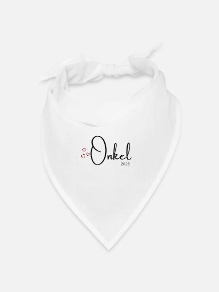 Onkel 2025 - Bandana Dreieckstuch - Weiß