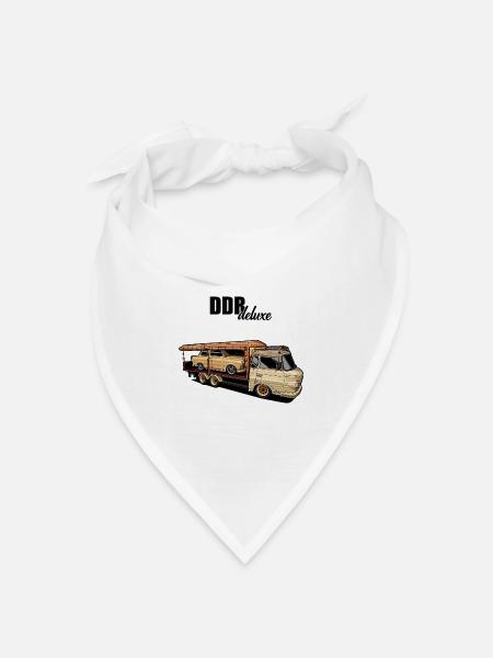 Barkas // Illustration - Bandana Dreieckstuch - Weiß