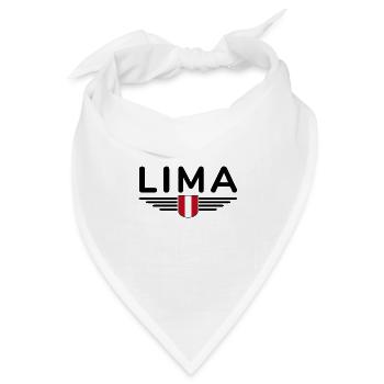 Lima Design – Perus Hauptstadt erleben - Bandana Dreieckstuch - Weiß - Vorne