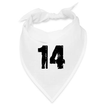14 - Bandana Dreieckstuch - Weiß - Vorne