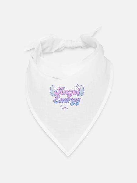 Angel Energy / Y2K Design - Bandana Dreieckstuch - Weiß