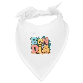 Geschenk Katalanische Kultur Gut Dia Ausdruck Region - Bandana Dreieckstuch - Weiß - Vorne