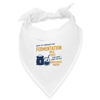 Sourdough Bread Baking Baker Sourdough Starter Jar - Bandana Dreieckstuch - Weiß - Vorne