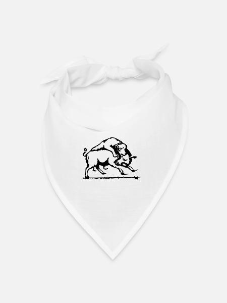 Schafkopf_Simple - Bandana Dreieckstuch - Weiß