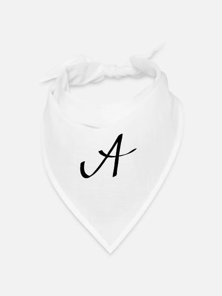 Logo A - Bandana Dreieckstuch - Weiß