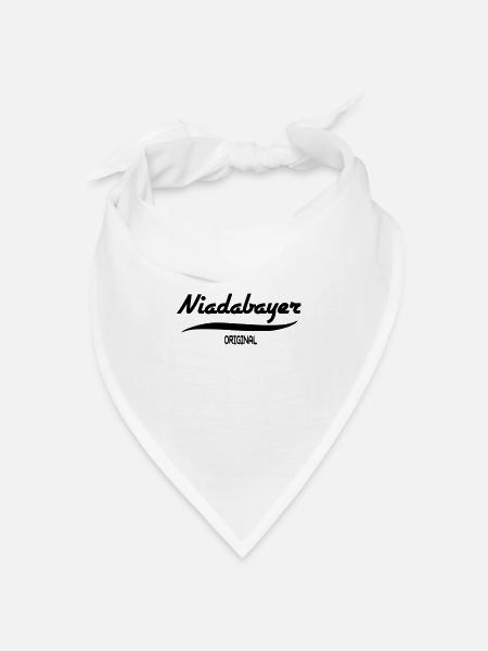 Niederbayern - Bandana Dreieckstuch - Weiß