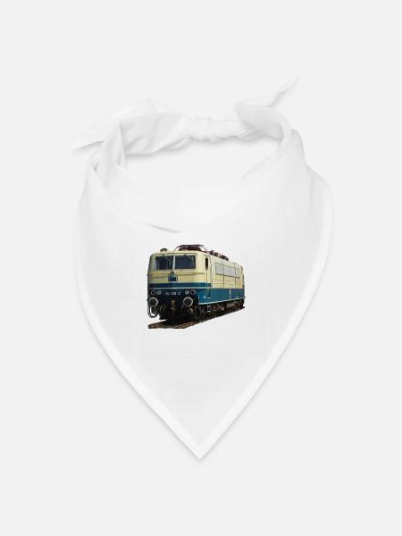 Lokomotive DB184 - Bandana Dreieckstuch - Weiß