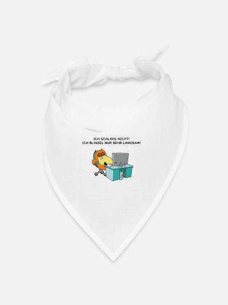 Hamster Blinzel - Bandana Dreieckstuch - Weiß