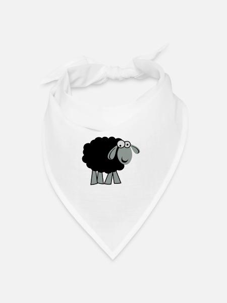 Schaf - Bandana Dreieckstuch - Weiß