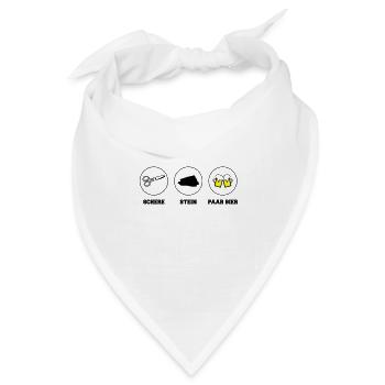 blockedName - Bandana Dreieckstuch - Weiß - Vorne