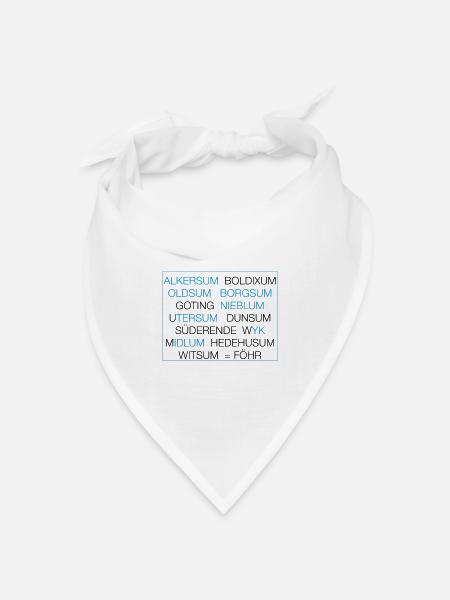 Föhr - Bandana Dreieckstuch - Weiß