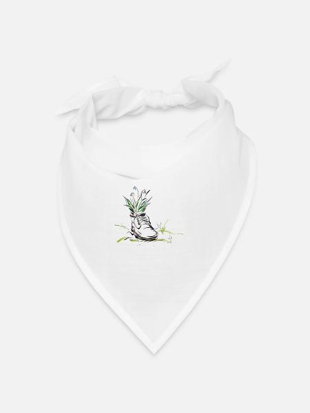 Blühschuh - Bandana Dreieckstuch - Weiß