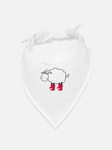 schaafe - Bandana Dreieckstuch - Weiß