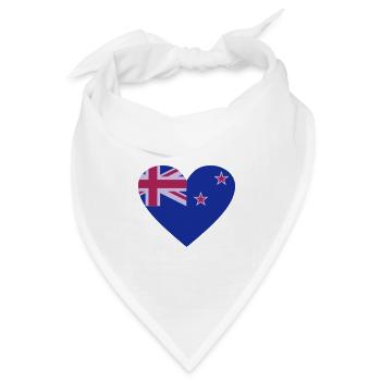 Neuseeland - Bandana Dreieckstuch - Weiß - Vorne