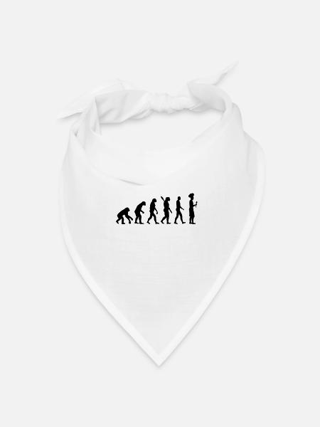 Evolution Koch - Bandana Dreieckstuch - Weiß