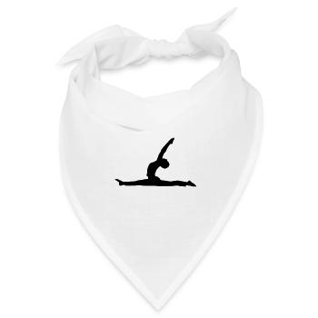 Yoga - Anjaneyasana - Bandana Dreieckstuch - Weiß - Vorne