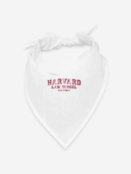 Harvard Law School ... nur ein Scherz - Bandana Dreieckstuch - Weiß