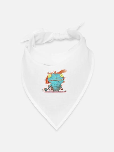 Monster Mamma - Bandana Dreieckstuch - Weiß