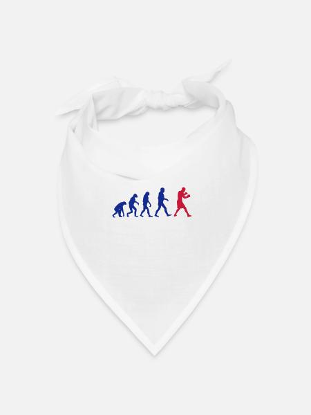 Boxing Evolution logo - Bandana Dreieckstuch - Weiß