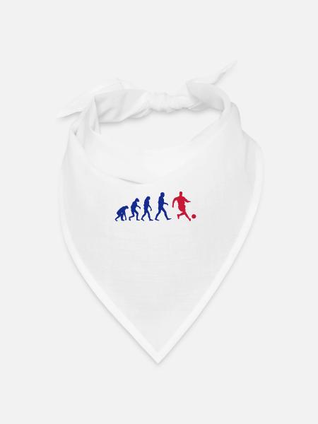 Football Evolution logo - Bandana Dreieckstuch - Weiß