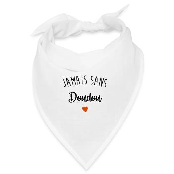 niemals ohne Decke - Bandana Dreieckstuch - Weiß - Vorne