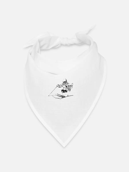 Mogul skiing - Bandana Dreieckstuch - Weiß