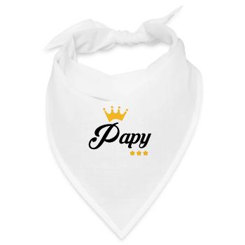 Großvater Familie Opa Vatertag Geburtstag Dad - Bandana Dreieckstuch - Weiß - Vorne
