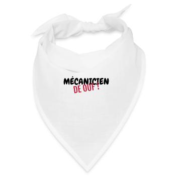 Mechanik / Mechaniker / Auto / Garage - Bandana Dreieckstuch - Weiß - Vorne