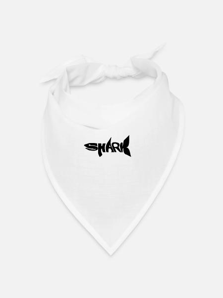 Shark - Bandana Dreieckstuch - Weiß